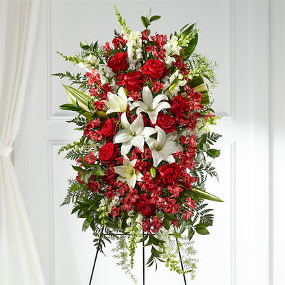 Everlasting Memory Standing Spray –  Landers Flowers, Savannah MO