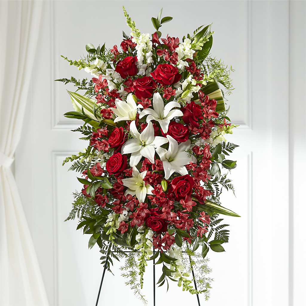 Everlasting Memory Standing Spray –  Landers Flowers, Savannah MO
