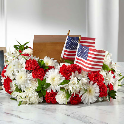 Spirit of Patriotism Cremation Adornment –  Landers Flowers, Savannah MO