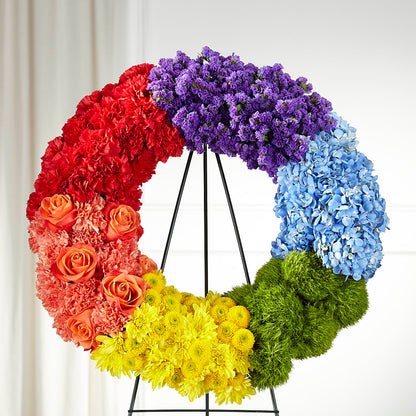 Circle of Love Wreath –  Landers Flowers, Savannah MO