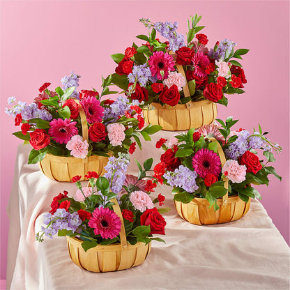 Pink Picnic Basket –  Landers Flowers, Savannah MO
