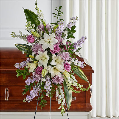 Grateful Hearts Standing Spray –  Landers Flowers, Savannah MO