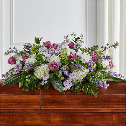 Meadows of Serenity Casket Spray –  Landers Flowers, Savannah MO