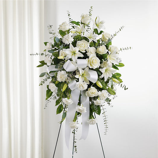 With Care Standing Spray –  Landers Flowers, Savannah MO