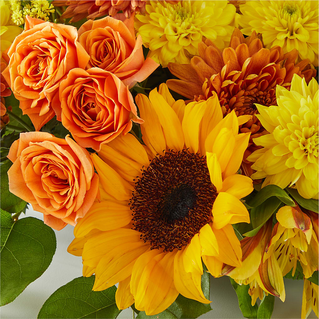 Autumn Harmony Centerpiece –  Landers Flowers, Savannah MO