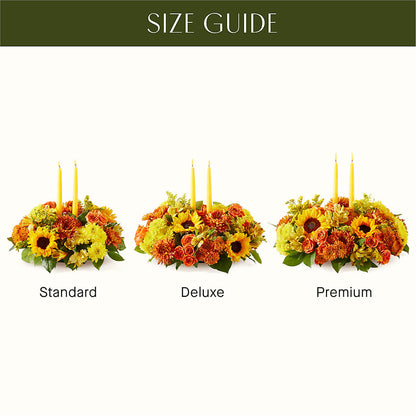 Autumn Harmony Centerpiece –  Landers Flowers, Savannah MO