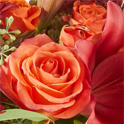Crimson Leaves Bouquet –  Landers Flowers, Savannah MO