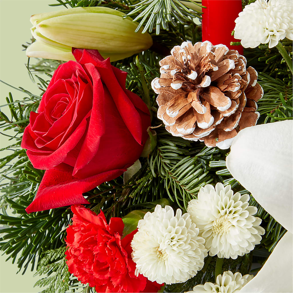 Seasonal Festivities Centerpiece –  Landers Flowers, Savannah MO