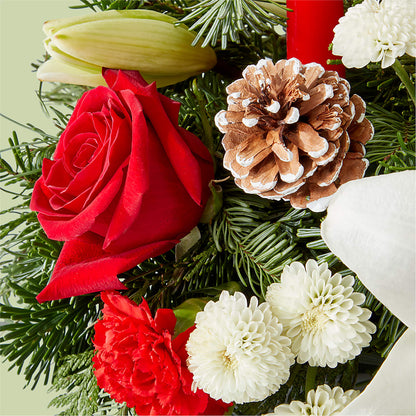 Seasonal Festivities Centerpiece –  Landers Flowers, Savannah MO