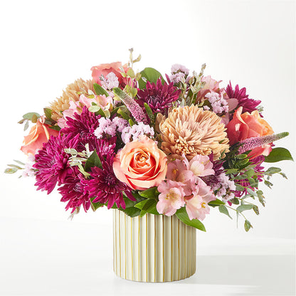 Berry Cobbler Bouquet with Ivory Vase –  Landers Flowers, Savannah MO