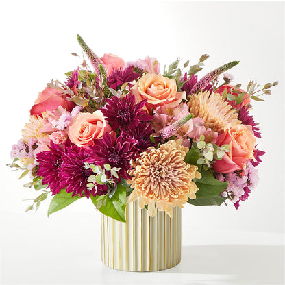 Berry Cobbler Bouquet with Ivory Vase –  Landers Flowers, Savannah MO