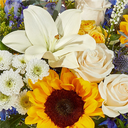 Wonderfully Sunny Bouquet –  Landers Flowers, Savannah MO