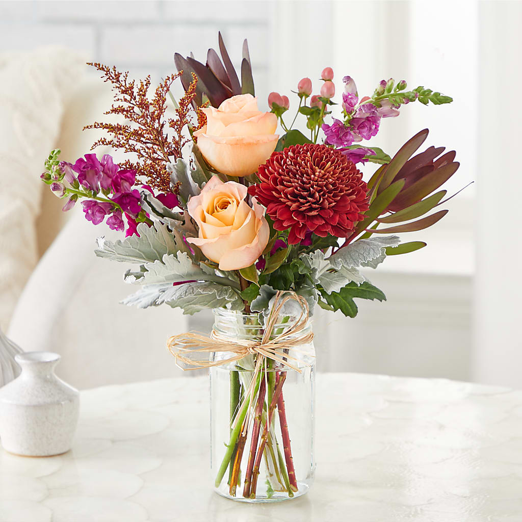 Moody Hues Bouquet –  Landers Flowers, Savannah MO