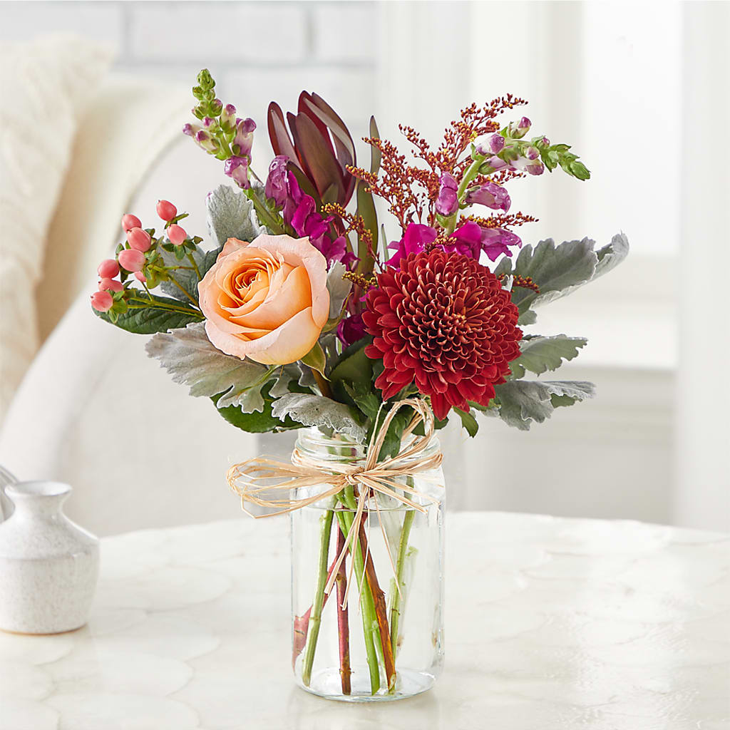 Moody Hues Bouquet –  Landers Flowers, Savannah MO
