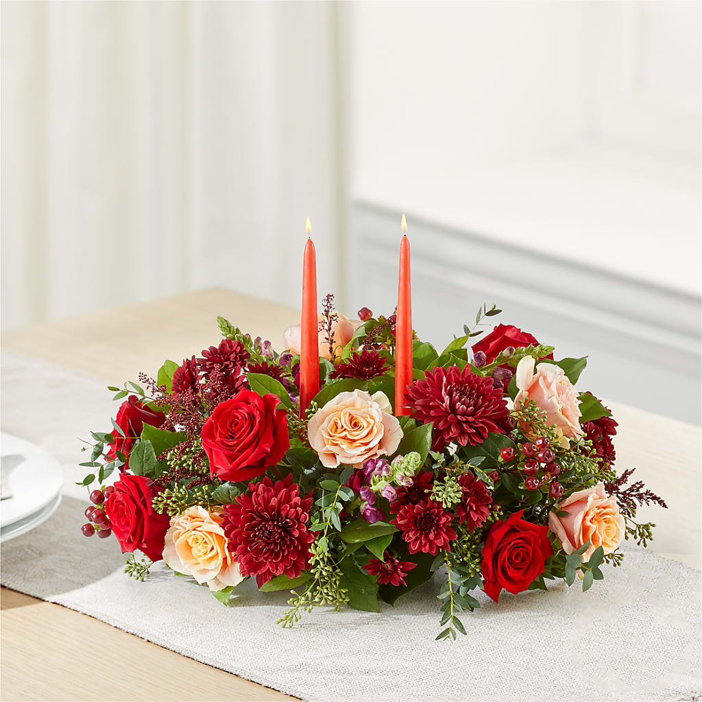 Most Thankful Centerpiece –  Landers Flowers, Savannah MO