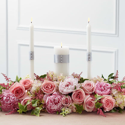 Worldwide Romance Unity Candle Arrangement –  Landers Flowers, Savannah MO