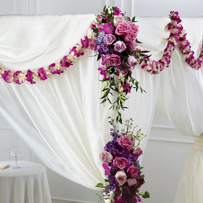 Color & Light Chuppah Decor –  Landers Flowers, Savannah MO