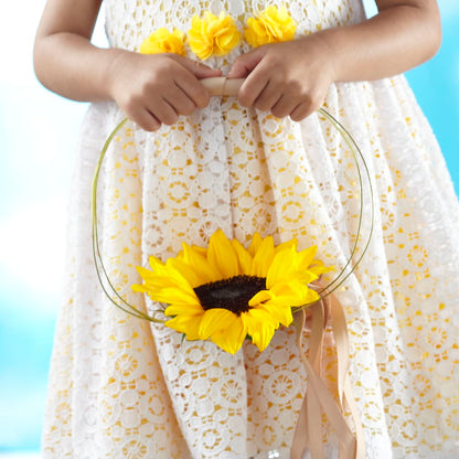 Sweet Sunshine Flower Girl Bouquet –  Landers Flowers, Savannah MO