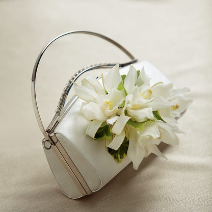 White Purse Decor –  Landers Flowers, Savannah MO